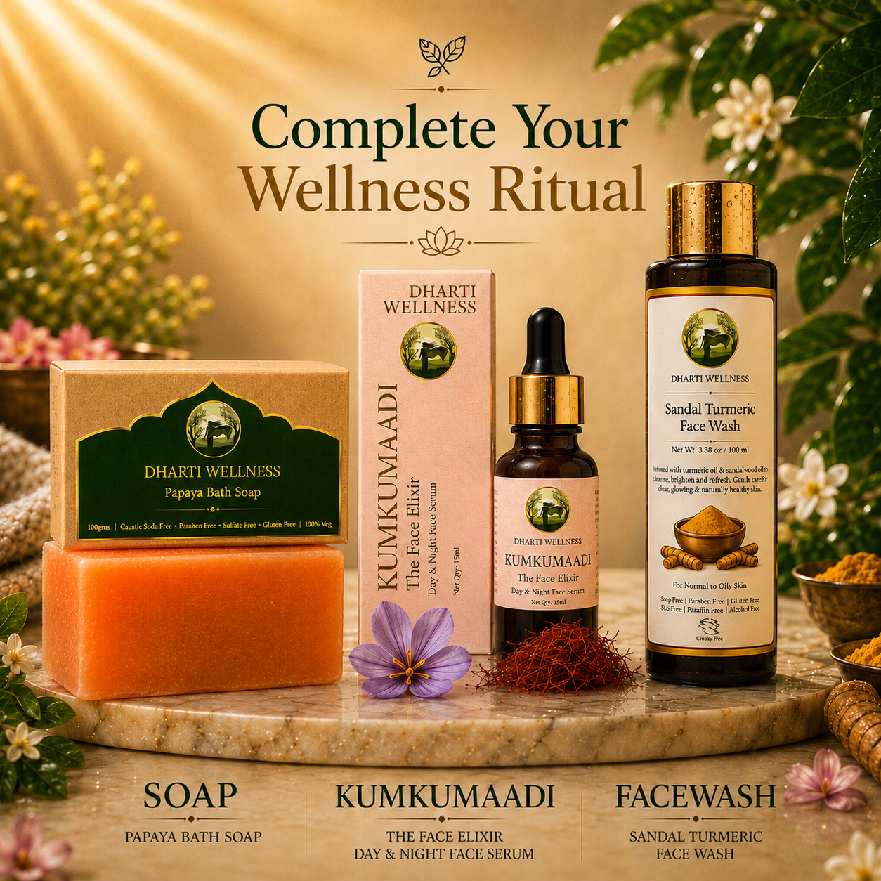Papaya Bath Soap - Organic | Natural | Caustic - Soda Free | For Dry - Skin | Nourishing | Brightening | Glow