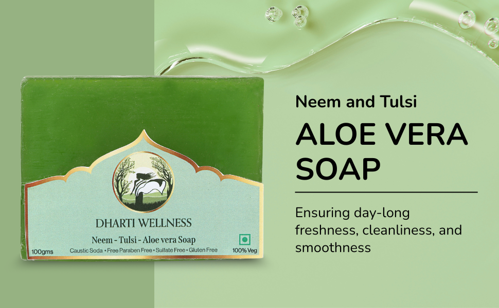 Neem and Tulsi Aloe Vera Soap