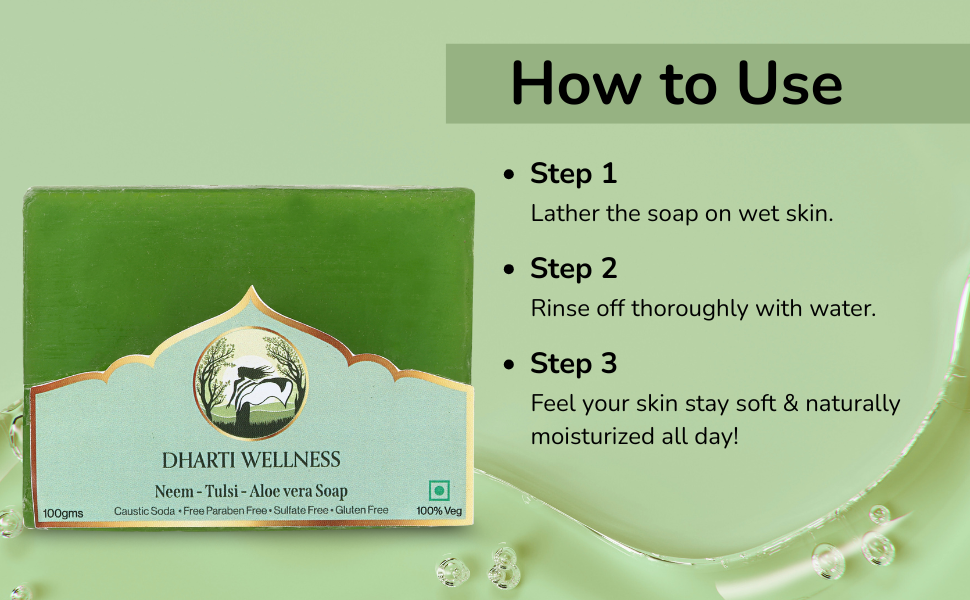 Neem and Tulsi Aloe Vera Soap