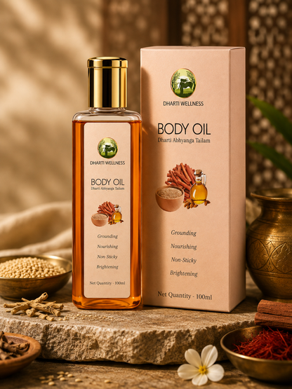 Dharti Abhyanga Tailam - Ayurvedically Brightening and Nourishing Every Day Oil