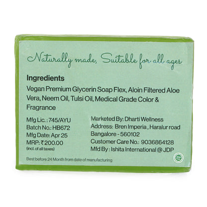 Neem and Tulsi Aloe Vera Soap