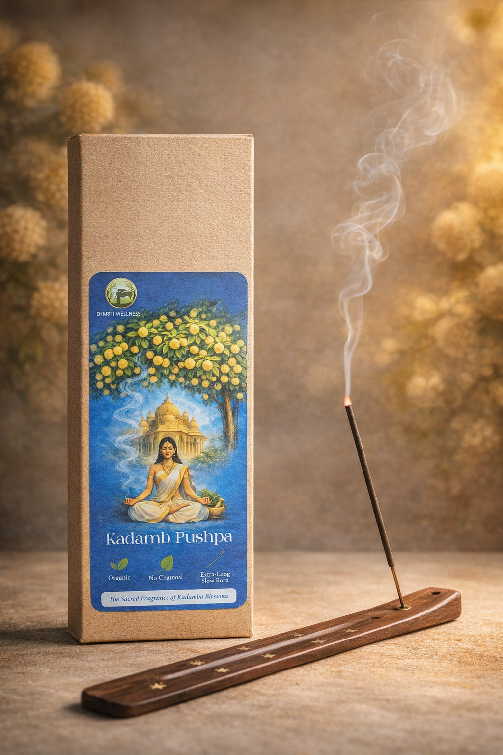 Kadamba Pushpa Organic Agarbatti | No Carbon | Mild Fragrance