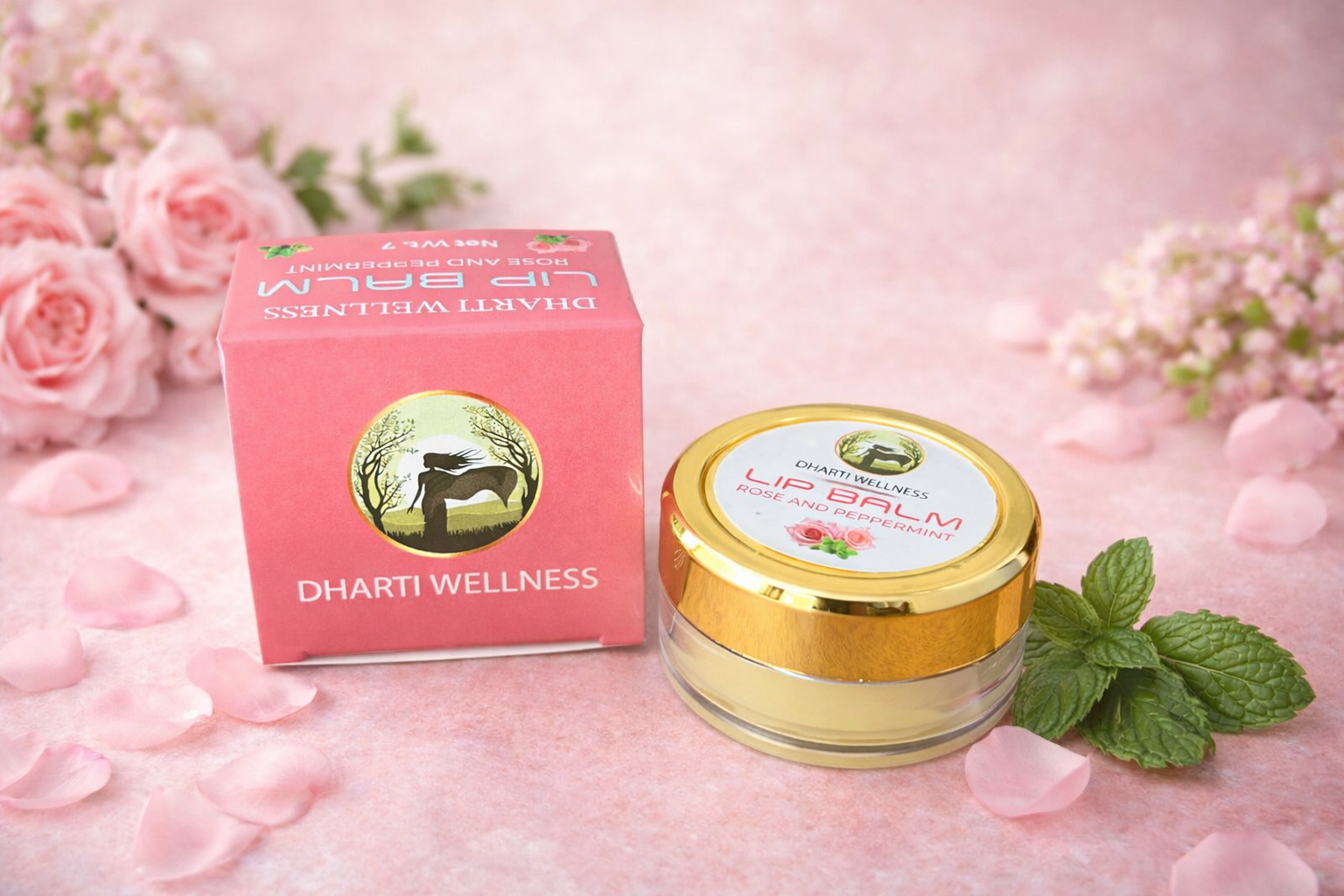 Lip Balm - Natural | Nourishing | Soft Lips | Rich in Shea and Avocado Butter | Carrot Seed Oil | Rose Essential oil | Peppermint Essential Oil |Vitamin E