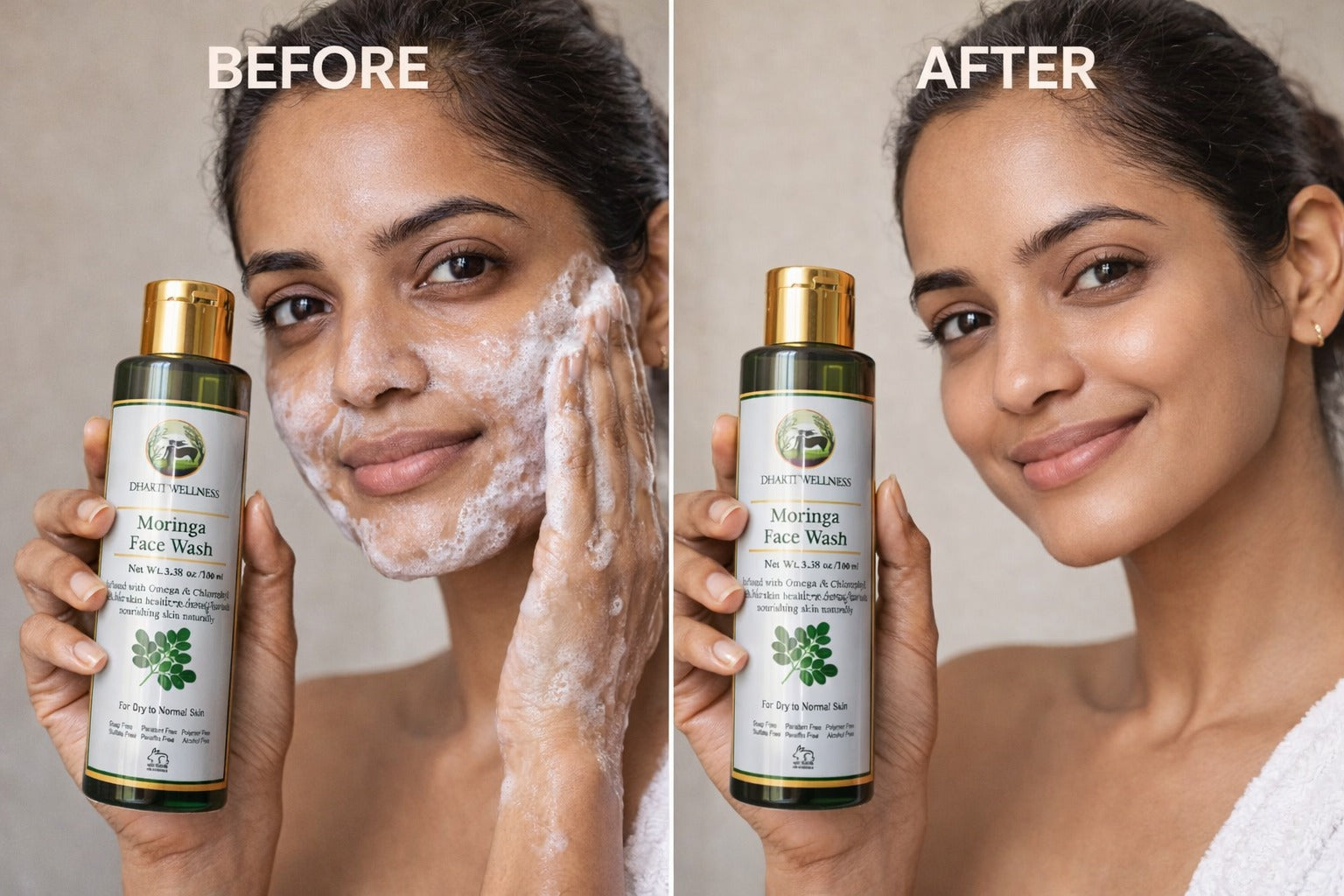 Moringa Face Wash | Deep Detox | Gentle Nourishment | Natural Glow