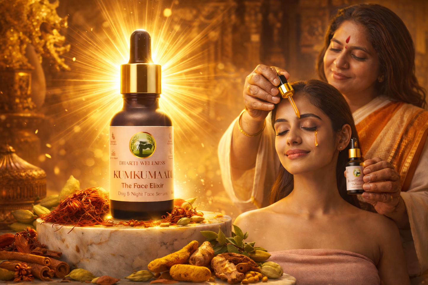 Kumkumaadi Day & Night Face Serum -  Anti Aging | Anti - Pigmentation | Brightening | Anti Acne | Clear Skin