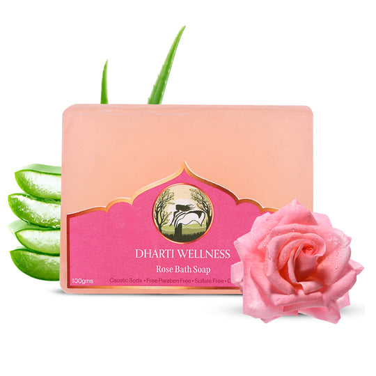 Rose Soap -  Organic | Natural | Caustic - Soda Free | Brightening | Glow | Nourishing | Rich In Antioxidants | Mood Lifting Ritual