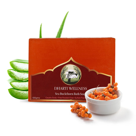 Sea Buckthorn Bath Soap - After Swim | Organic | Natural | Caustic - Soda Free | Anti Itching | Healing