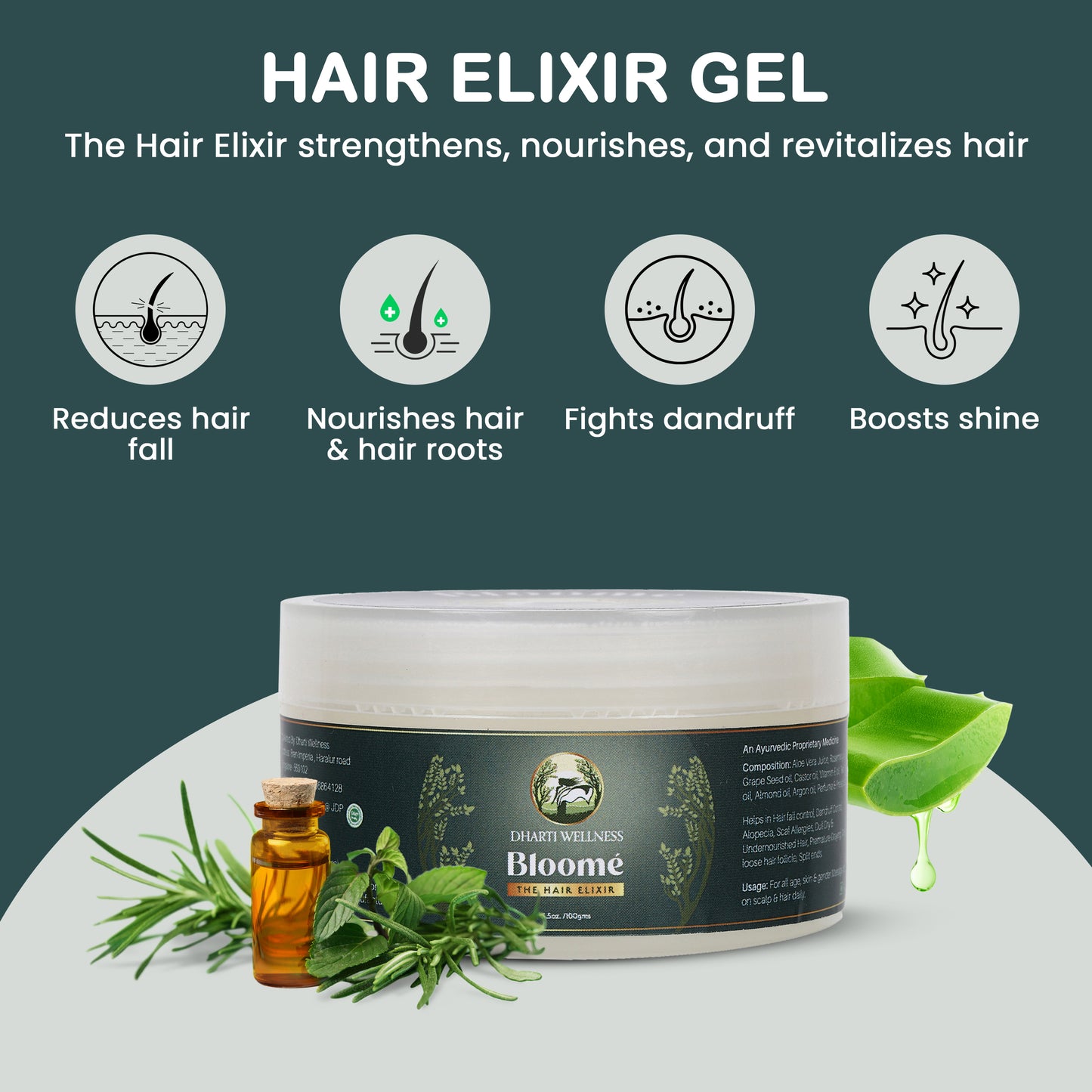Hair Elixir - Anti Dandruff | Anti Hair fall | Follicles Strengthening | Hair Growth | Reduces Premature Greying